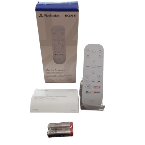Sony PS5 Media Remote CFI-ZMR1, White, Like New In Box With Manual + Batteries (CP)