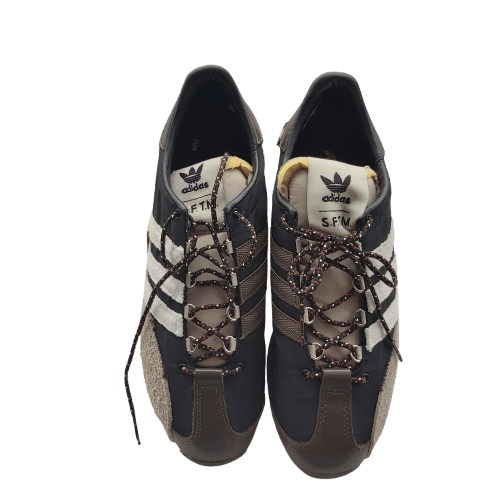 ADIDAS Song For The Mute Country OG Trainers, MENS US 8.5, Core Black / Core White / Wonder Beige In Box