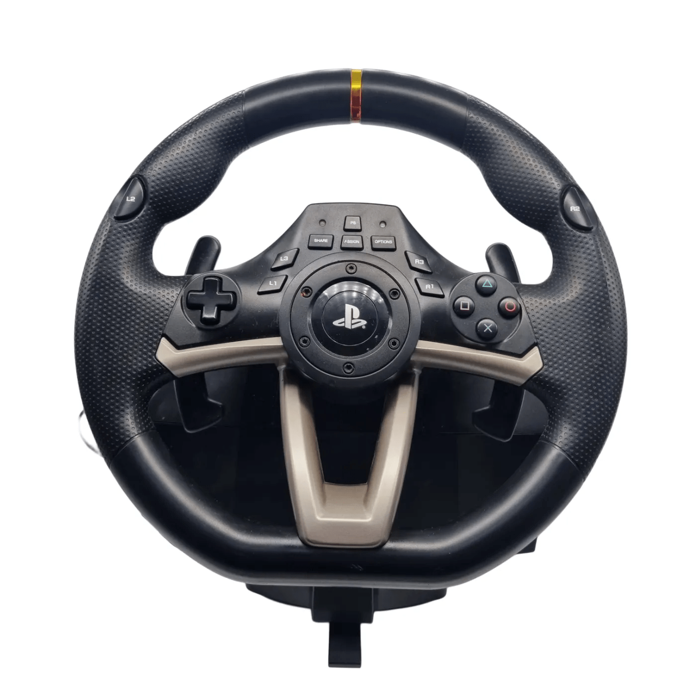 Hori Steering Wheel PS4-052 Hori Tag Metals Steering Wheel + Pedals Some Marks/Scratches – (WR 1351222)