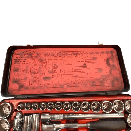 SP Tools 41 Pce Tool Set 1/2 Dr Metric/SAE Socket Set