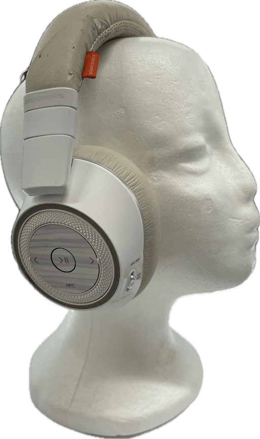 Plantronics PLT White Headphones Wireless  B8200