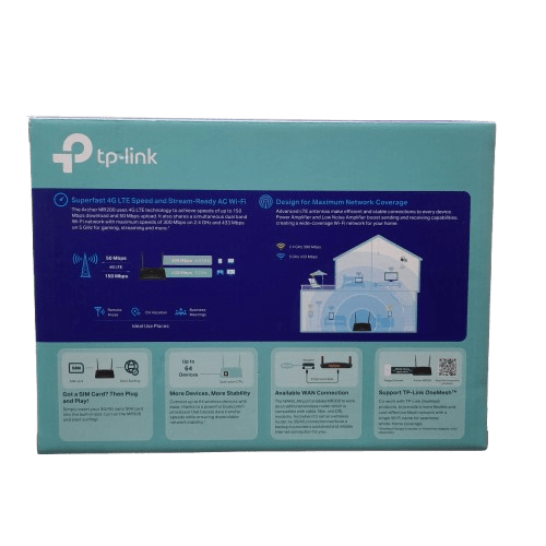 TP-Link AC750 Wireless Dual Band 4G LTE Router MR200 In The Box (LN)
