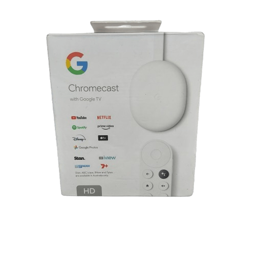 Google Chromecast With Google TV HD In Box With Remote