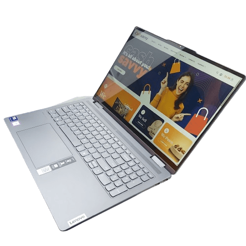 Lenovo Yoga 7i Touch Screen Laptop, Grey, Intel Ultra 5 125U, 16GB RAM, 512GB SSD, Intel Graphics, Win11 Home, Acceptable Condition, Some Dents (Shown) With HP 65W USBC Charger (WR 1347784)