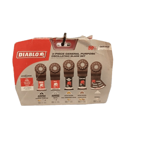 Diablo 5-Piece General Purpose Oscillating Blade Set