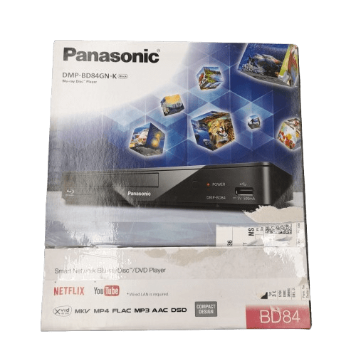 Panasonic Dvd Player DMP-BD84GN-K New In the Box With Remote And All Accessories