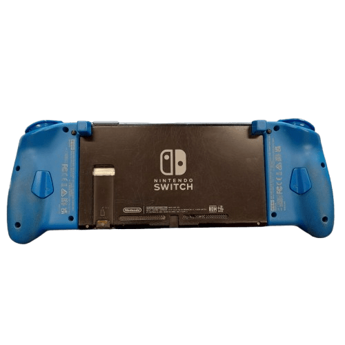 Nintendo Switch Console – No Charger or Dock – With MegaMan Comfort Grip Joy-Con Attachments – Condition as Pictured