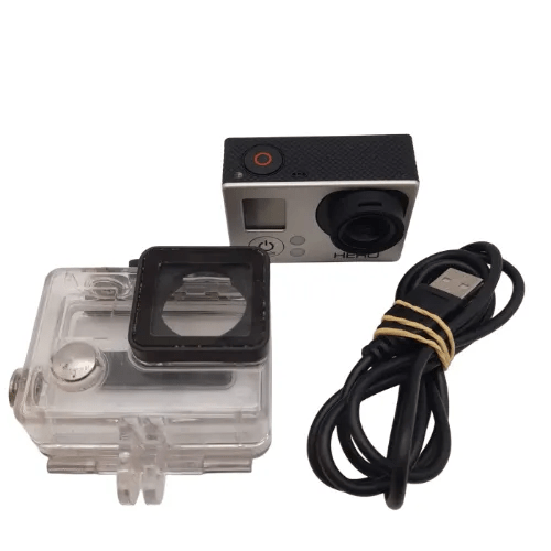 GoPro HERO3 White Action Camera With Housing & USB Cord