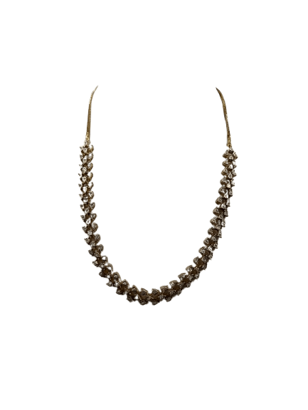 Ladies 14ct Rose Gold 103 Diamond Necklet TDW 1.00CT G VS With Valuation Certificate
