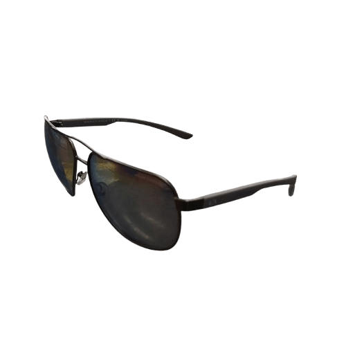 Sunglasses Men’s Armani Exchange AX2047S Matte Grey with Silver Lenses Polarized, Light Wear, No Case