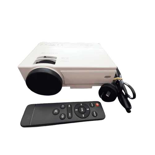 Unbranded Projector BTA8 White With Power Cord And Remote