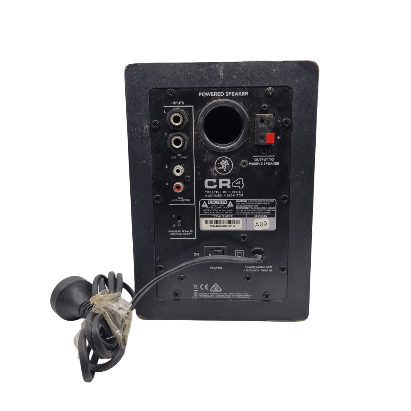 Mackie CR4 Multimedia Monitor Speaker – Black (1 Speaker Only)   (WR 1345883)