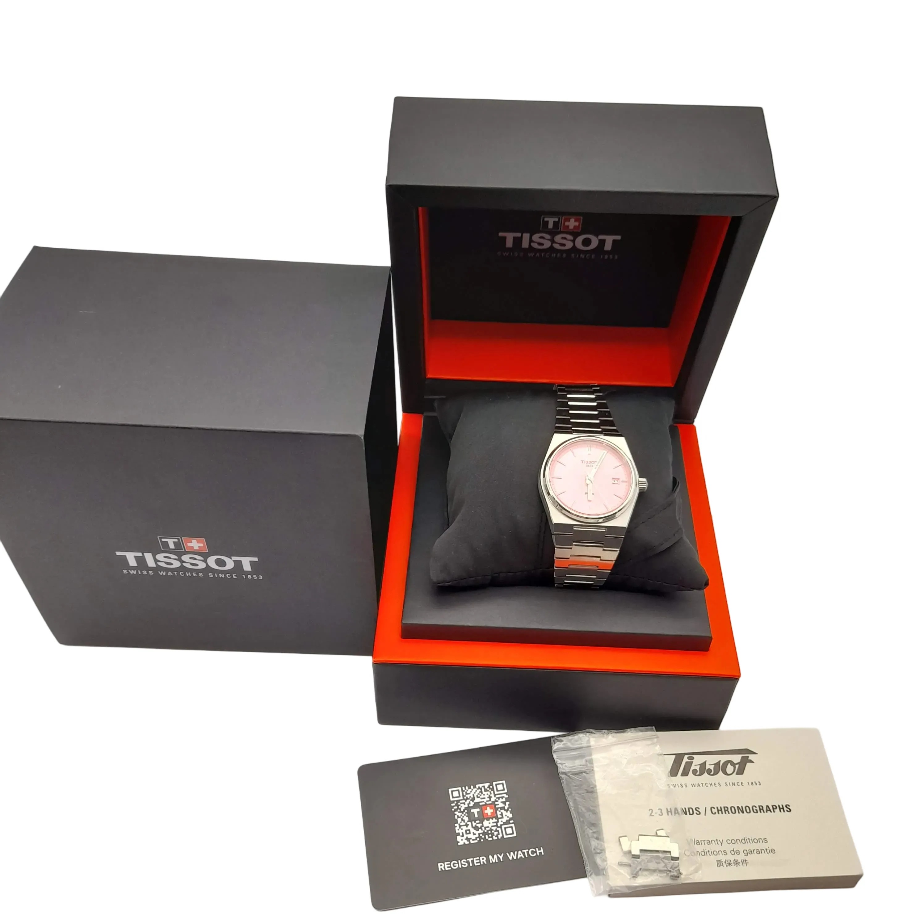 Tissot PRX 35mm Pink Face With Box+Links T137210A