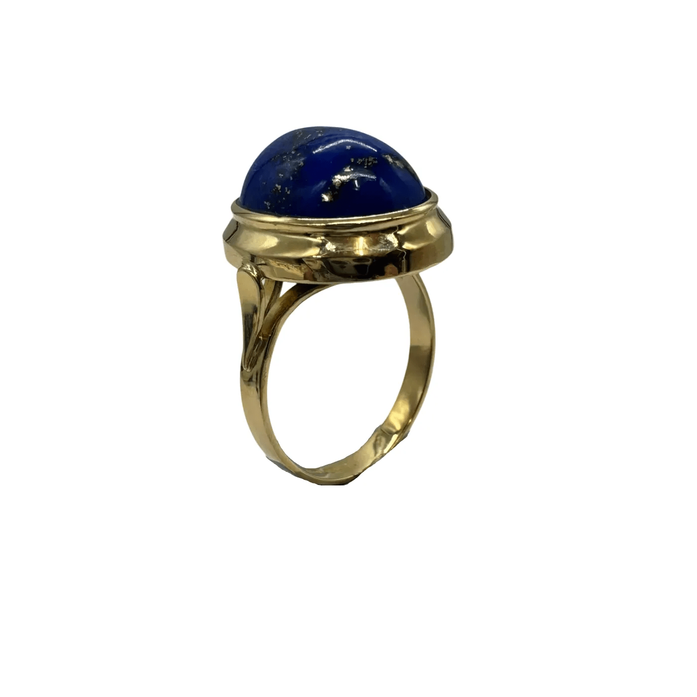 Ladies 18ct Yellow Gold Single Lapis Lazuli Ring O 1/2 7 1/2 with Valuation – WL 1317072