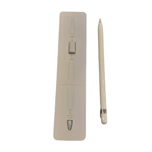 Apple Pencil 1st Generation A1603, White, Very Good Condition, With Box, Spare Tip + Lighting Adaptor (NA 1354066)