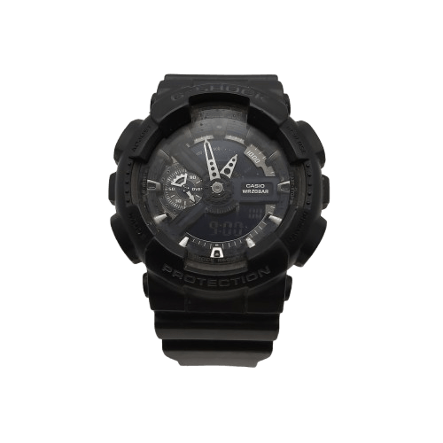 Mens Black Casio G-Shock Watch GA-110 Analogue And Digital (WR