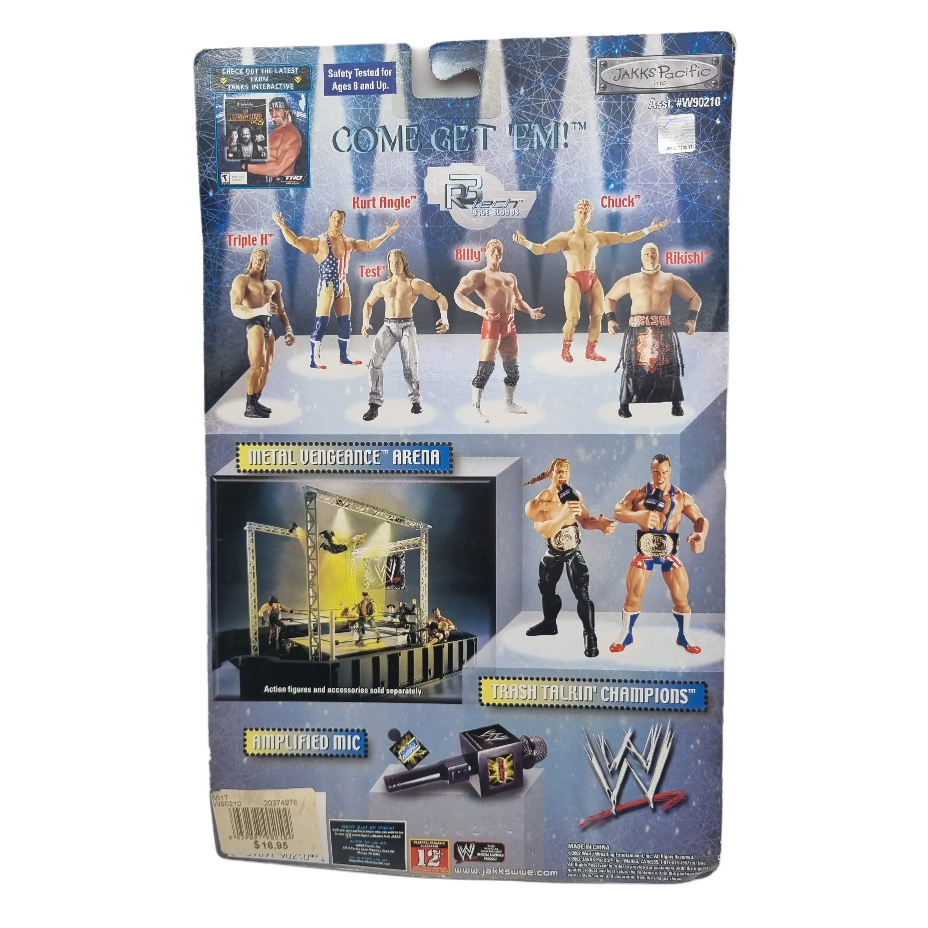 WWE R-3 Tech TEST Wrestling Figure Series 4 “Blue Bloods” Jakks Pacific 2001