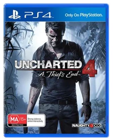 Playstation 4 Uncharted 4: A Thief’s End, Excellent Condition, With Case And Quick Guide