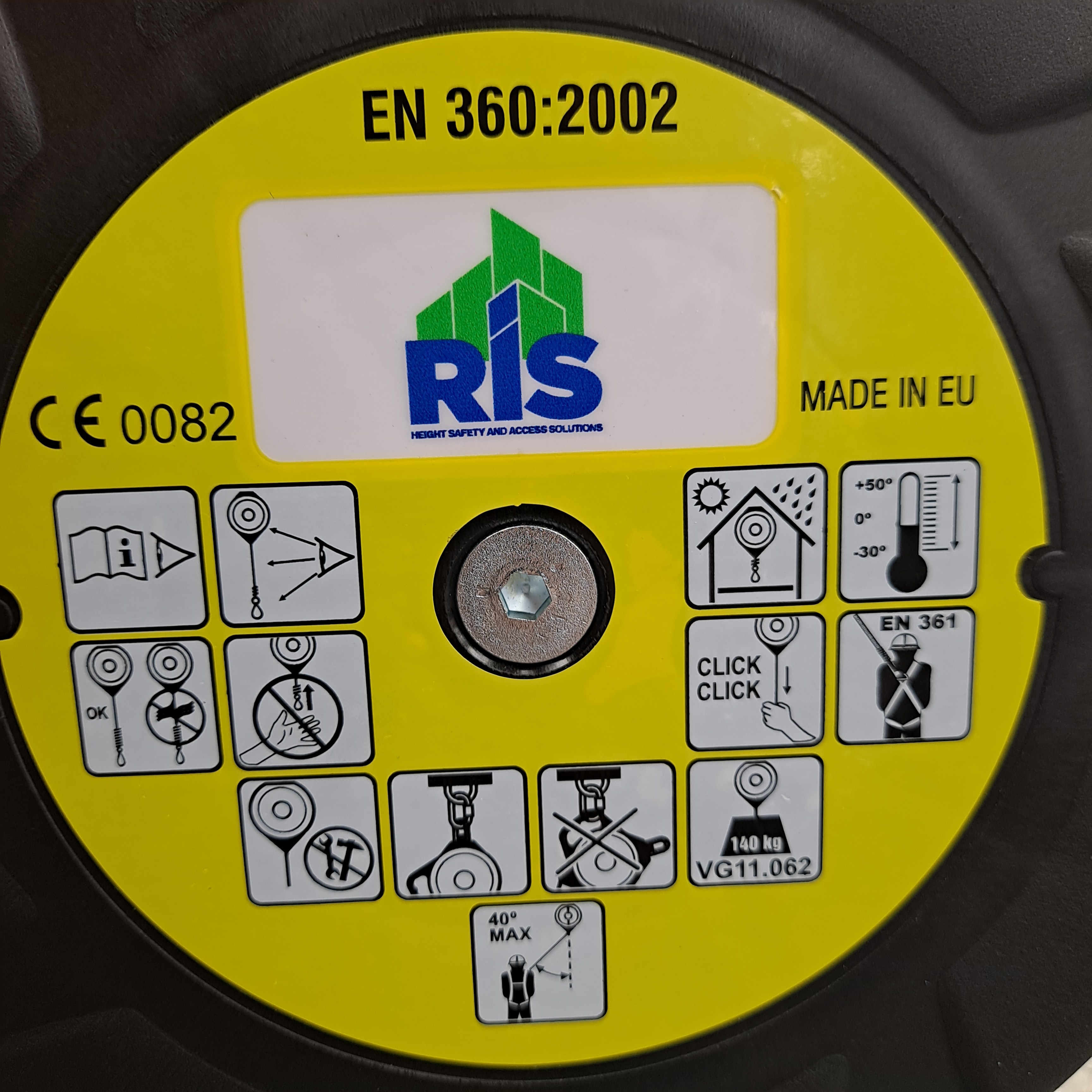RIS CR250V Fall Arrest Block for Vertical Use 15m