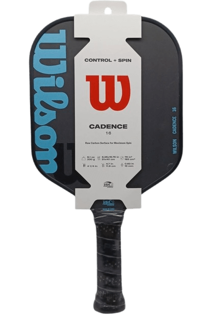 Wilson Cadence Pickleball Paddle, Blue/Black, 16mm Size