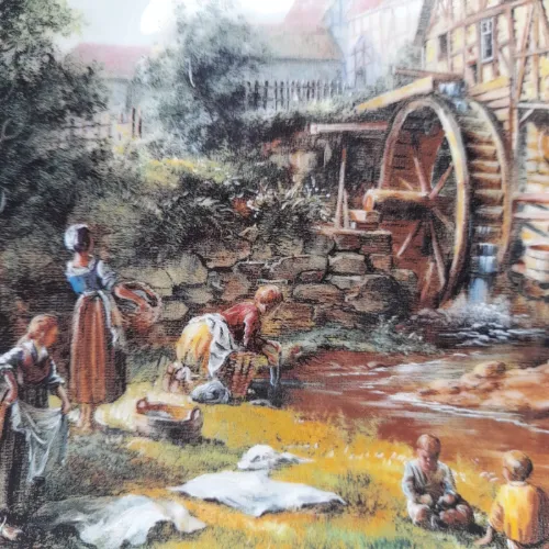 Reichenbach Washerwomen at the Stream Collector’s Plate “Wascherinnen am Bach”
