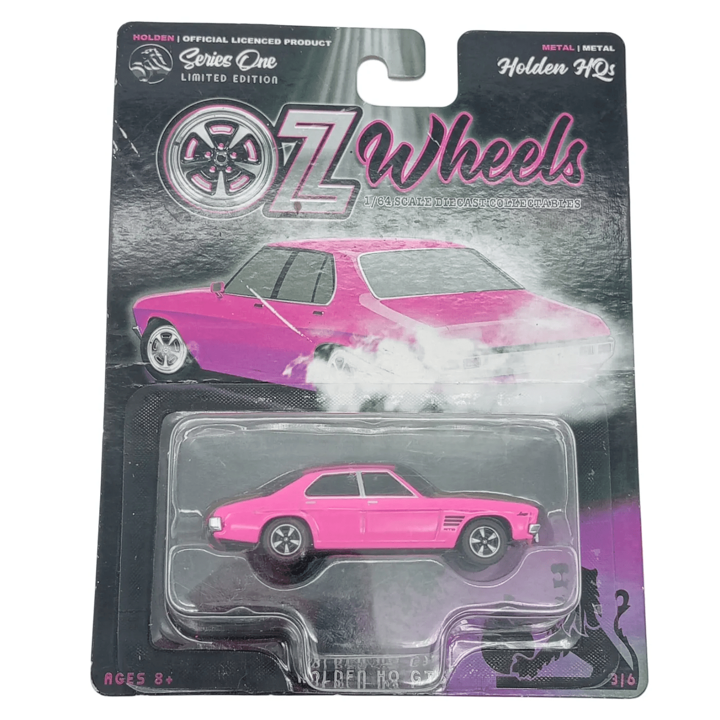 OZ Wheels Holden Pink OZ Wheels Holden HQS Series One Limited Edition (1:64 Scale, 3 of 6) – In Box     (WR 1340715)