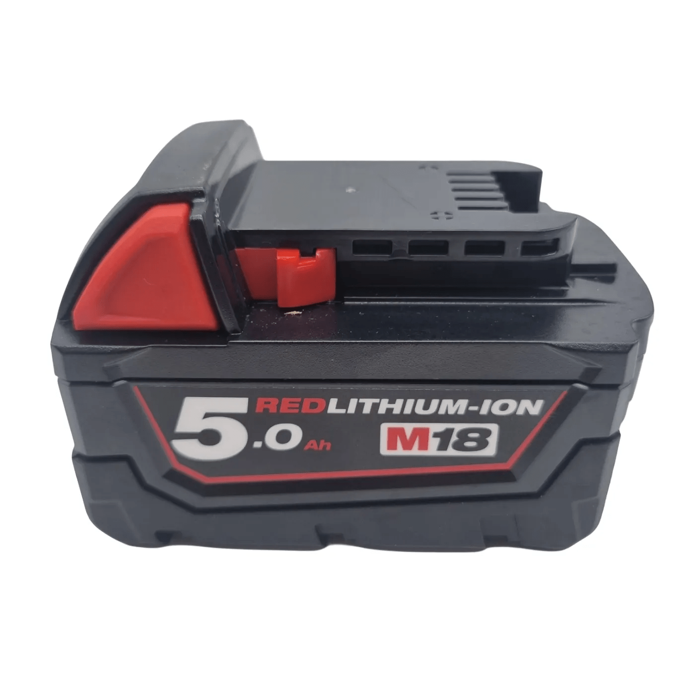 MILWAUKEE 18V 5.0Ah RED LITHIUM-ION Battery – M18B5 (As New)