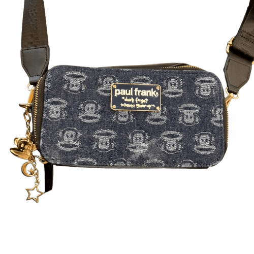 Paul Frank Denim Crossbody Bag With Charm (GE)