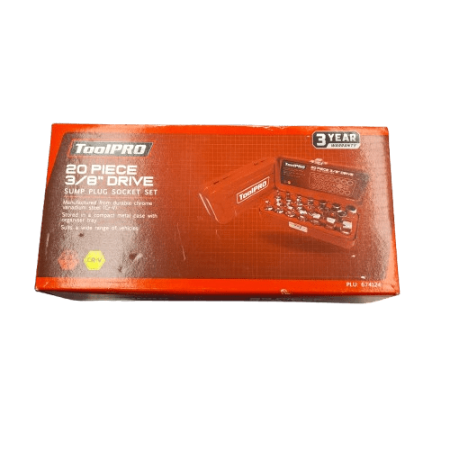 ToolPRO Sump Plug Removal Socket Set 3/8″ Drive 20 Piece