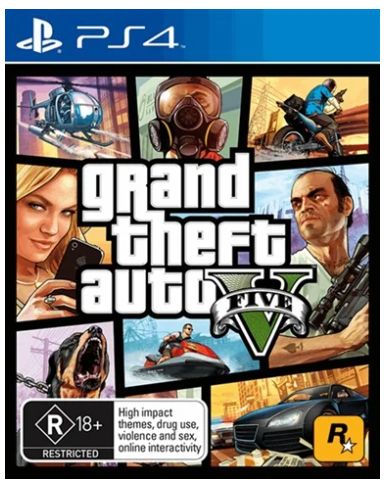 Grand Theft Auto 5 Playstation 4 Good Condition With Manual
