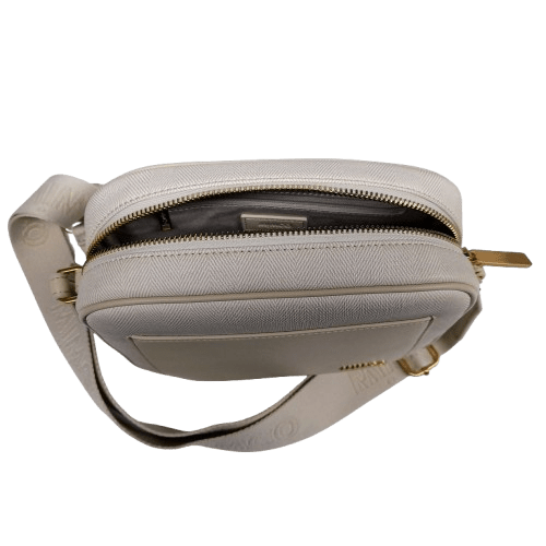Mimco Northcote Camera Crossbody Bag Pearl Like New (MR)