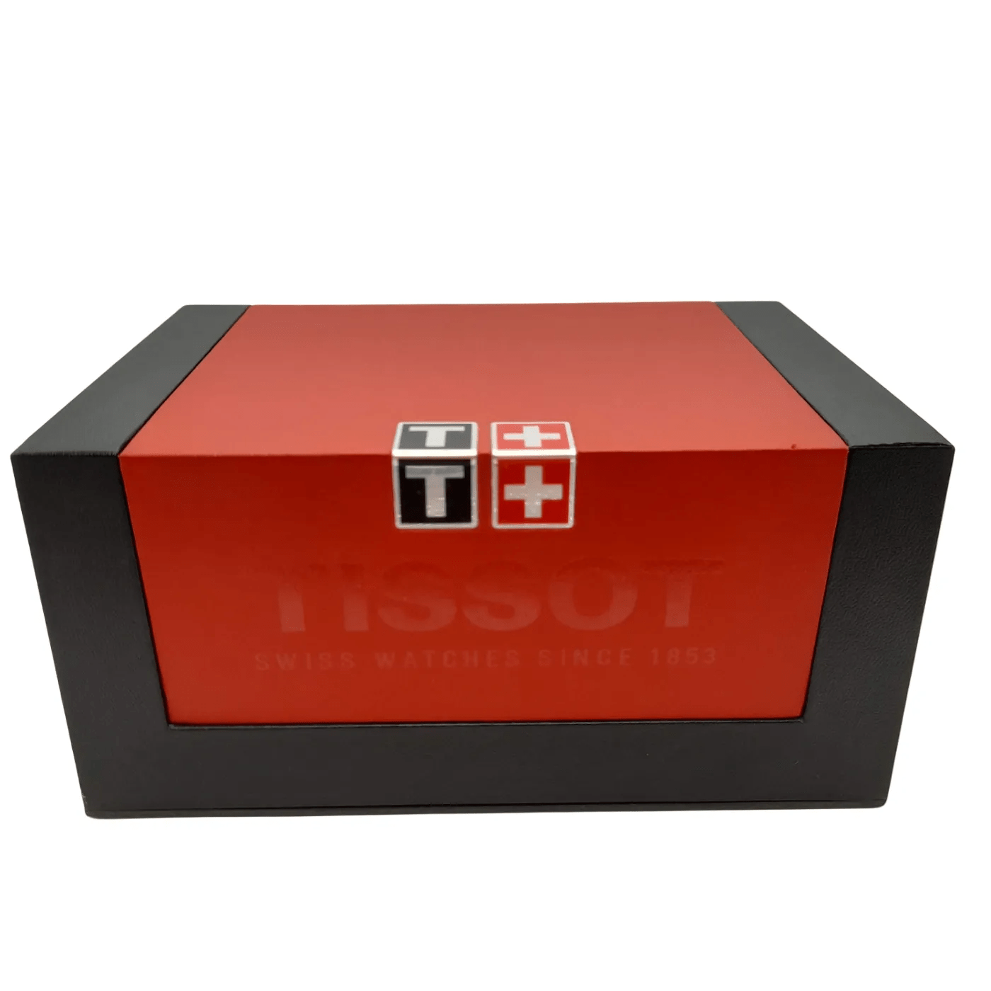 Mens Black Tissot Chemin Des Tourelles Watch Silver Stainless Steel Band with Box  (WL 1353156)