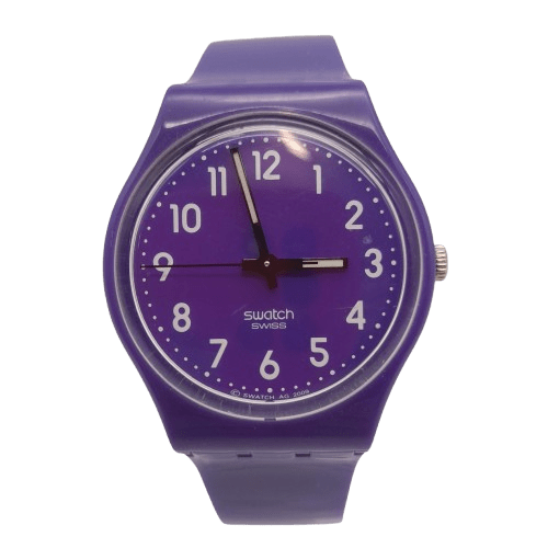 Classic Purple Swatch Watch – Swiss Made Vintage