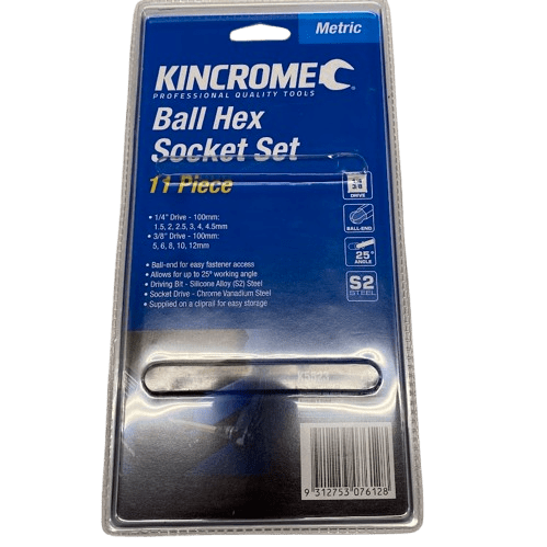 Kincrome K5523 11pc Ball Hex Socket Set (NG1347055)