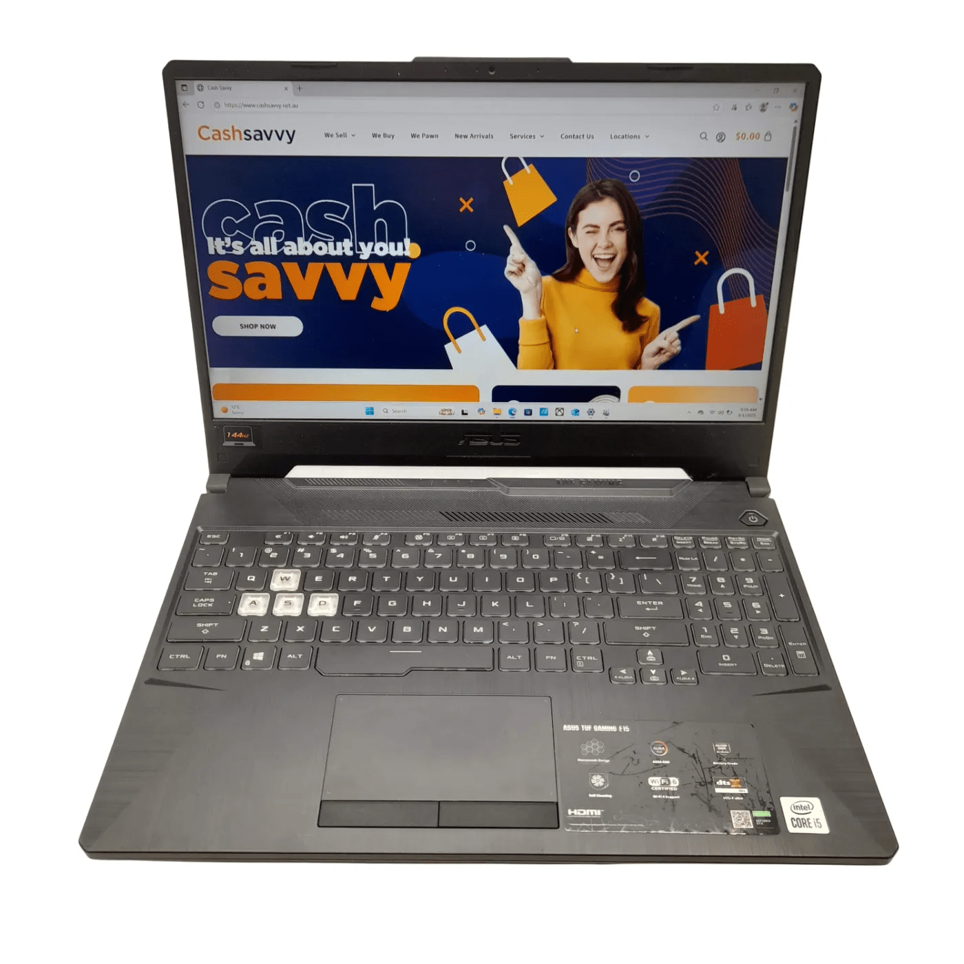 Asus TUF Gaming F15 FX506L Laptop + Charger – Intel Core i5-10300H / 8GB RAM / 500GB SSD + 1TB HDD / Windows 11 Home Single Language / NVIDIA GeForce GTX 1650 (WL 1350067)