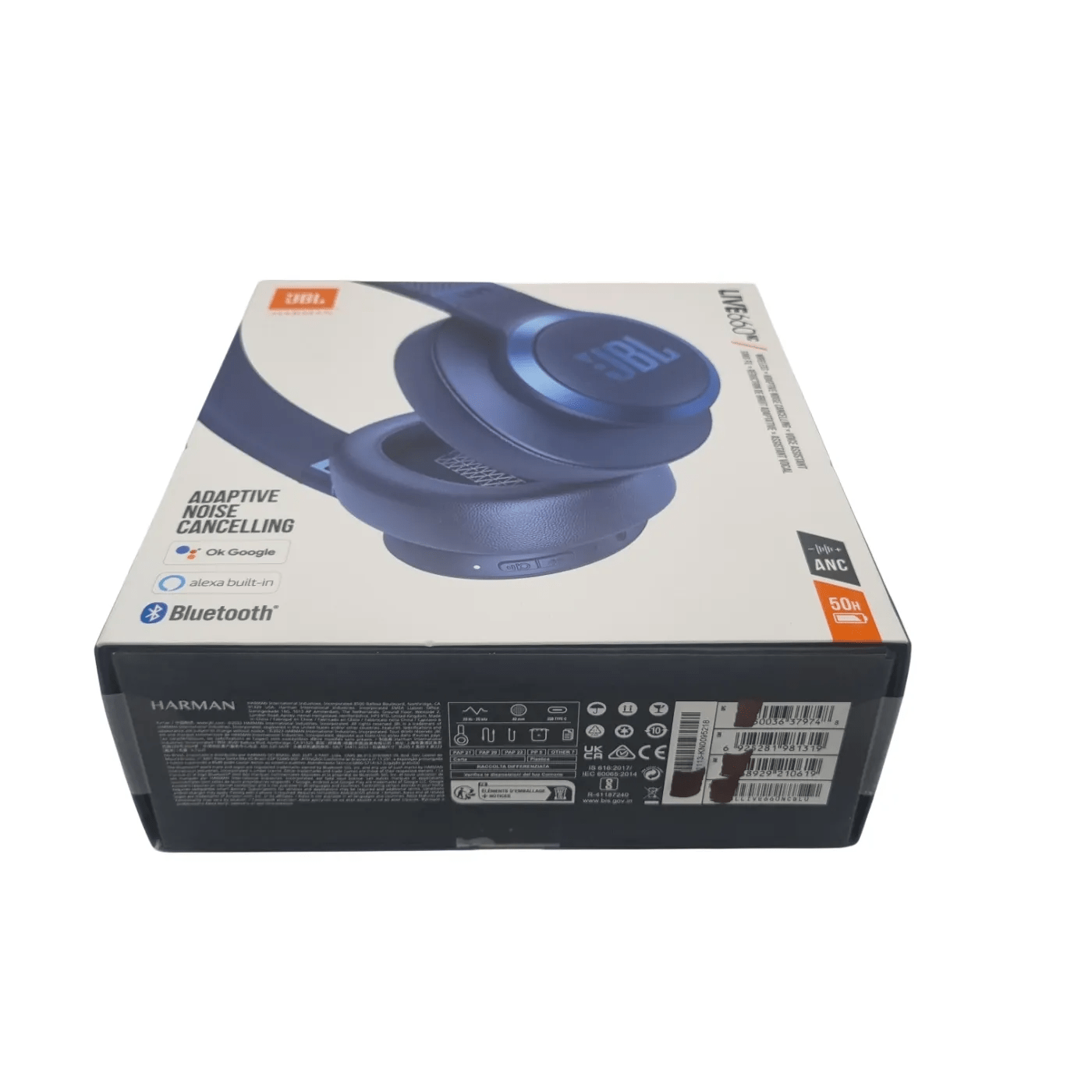 JBL HEADPHONES LIVE 660 NC  *BLUE* LIKE NEW IN BOX