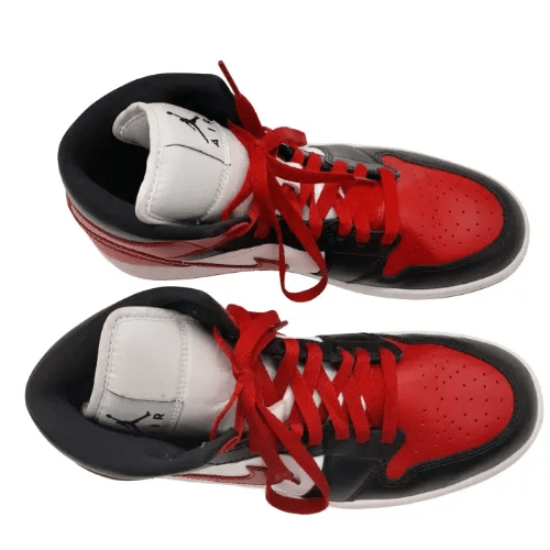 Air Jordan 1 Mid “Alternate Bred Toe” Sneakers – US Men’s Size 10