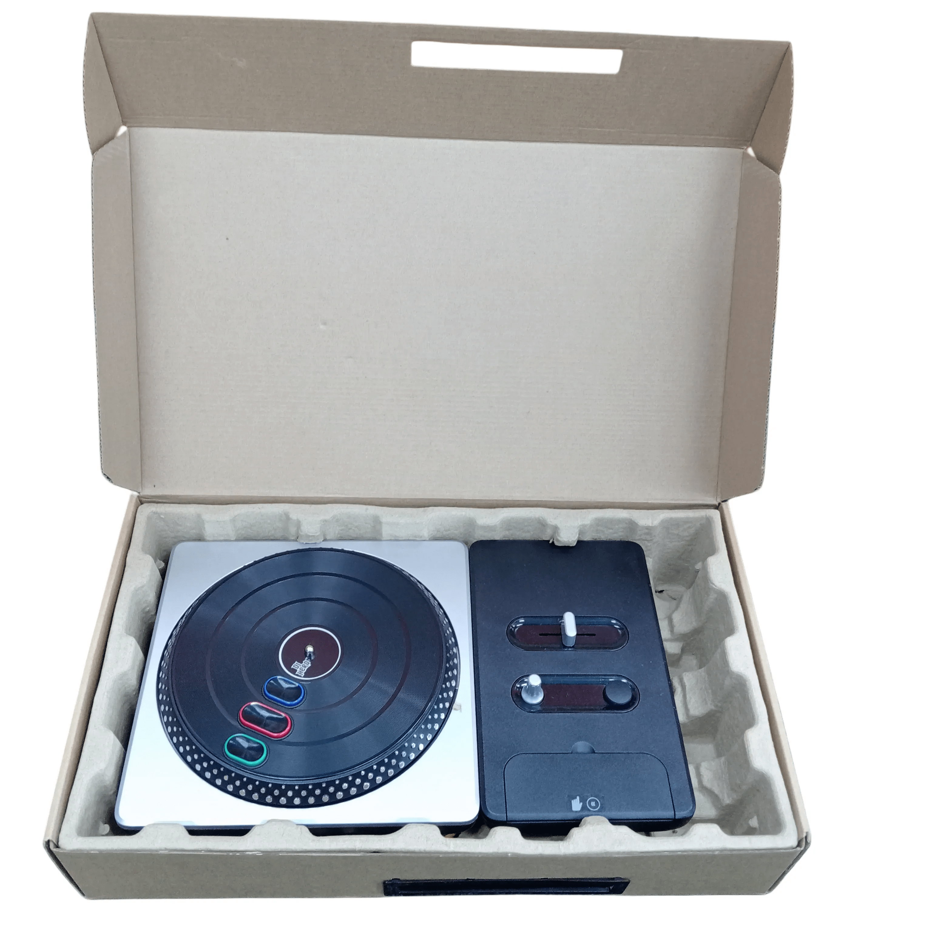 XBOX 360 DJ Hero Turntable Kit In Box + Game