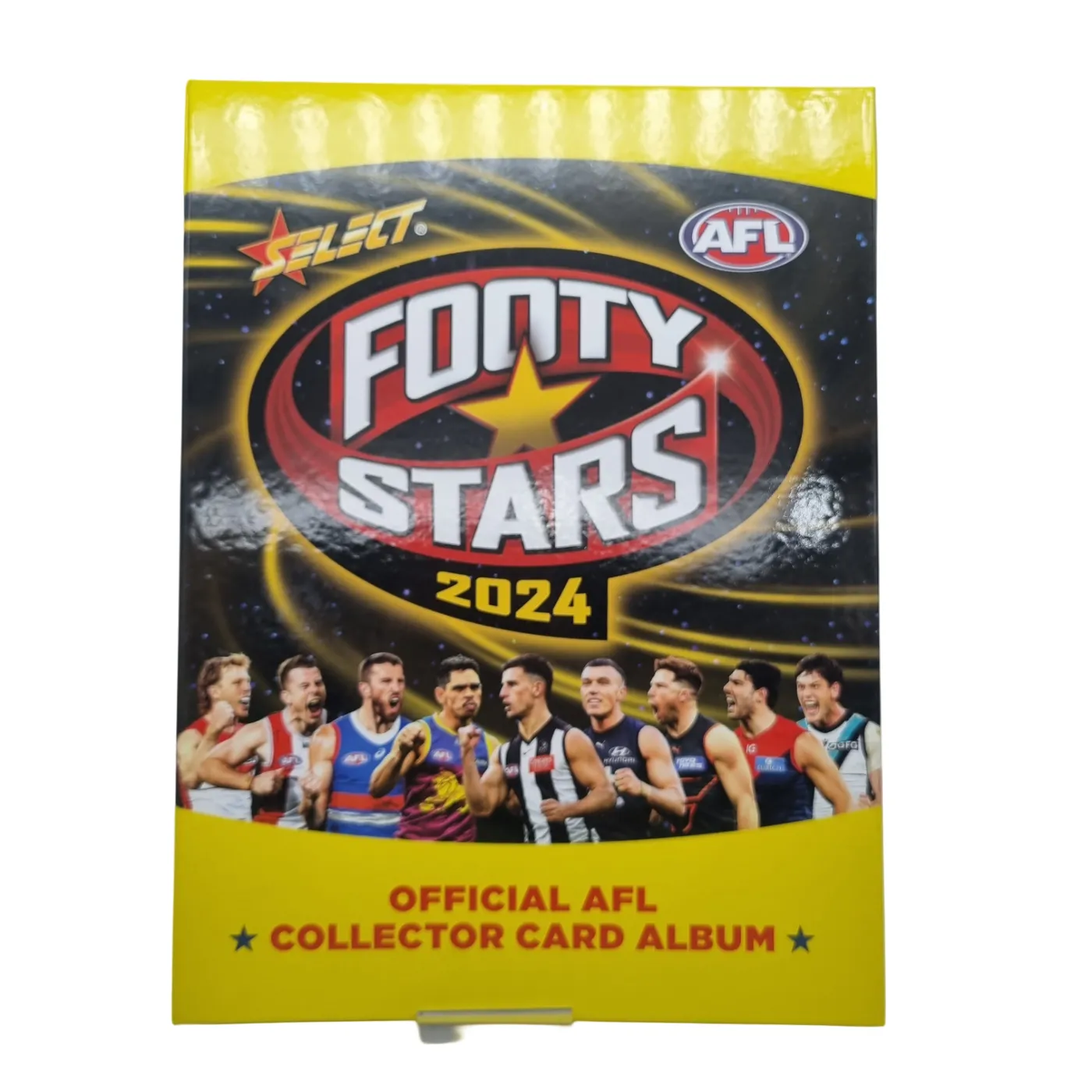 No Brand Card Album – Assorted NRL Cards in Yellow Select AFL Album (WR 1345172)