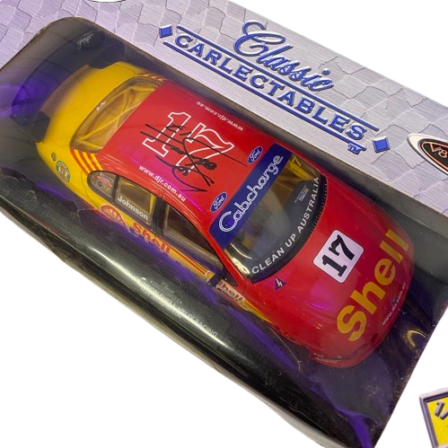 Signed 2000 Steven Johnson’s Shell Helix Racing Falcon.