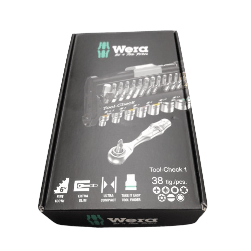 WERA Tool Check 1 38 Piece SB Bit Ratchet Set w/ Sockets – (LN)