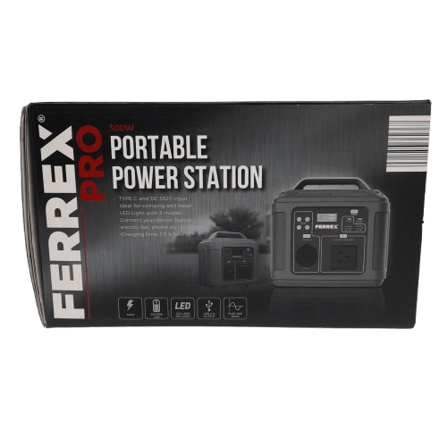 Ferrex Pro P300F2 300W Portable Power Station in Box No Power Adapter (LN)