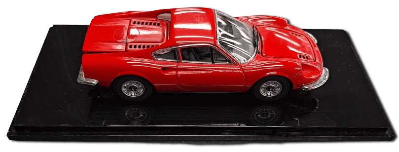 Ferrari Dino 246 GT Collectable Model Car 1:64 Scale with Case