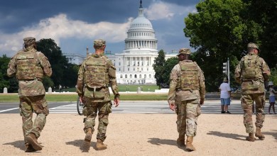 National Guard vehicle collides with civilian car near US Capitol, trapping one person National Guard vehicle collides with civilian car near US Capitol, trapping one person