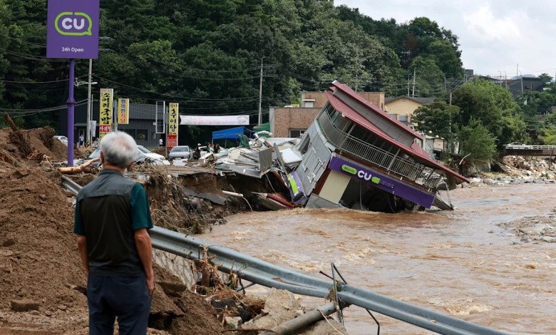 Heavy rains in South Korea leave 14 dead and 12 others missing Heavy rains in South Korea leave 14 dead and 12 others missing