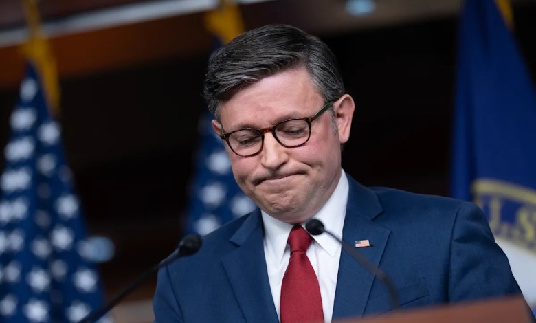 Speaker Johnson pleads with Republicans to keep concerns private after tumultuous week Speaker Johnson pleads with Republicans to keep concerns private after tumultuous week