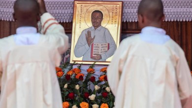 Catholics in Congo honor an anti-corruption martyr newly beatified by the Vatican Catholics in Congo honor an anti-corruption martyr newly beatified by the Vatican