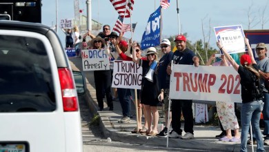The road to Mar-a-Lago was once packed with spectators. Not this year The road to Mar-a-Lago was once packed with spectators. Not this year