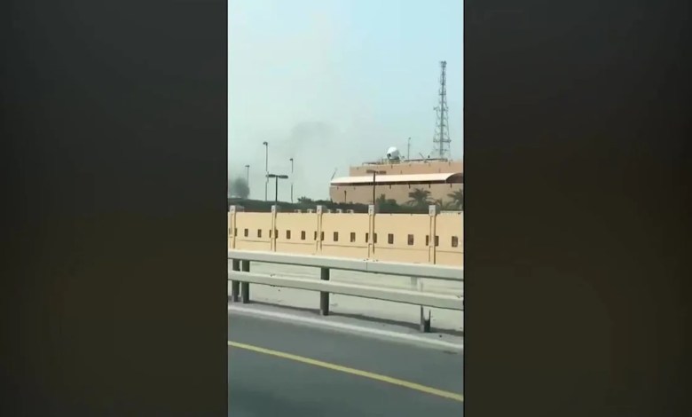 Eyewitness video shows moment of strike near US base in Bahrain Eyewitness video shows moment of strike near US base in Bahrain