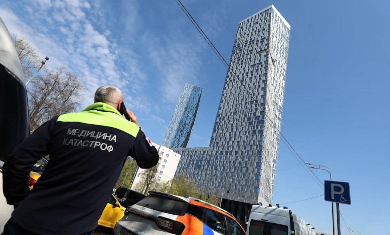 Ukrainian drone hits upmarket Moscow high-rise ahead of Victory Day celebrations Ukrainian drone hits upmarket Moscow high-rise ahead of Victory Day celebrations
